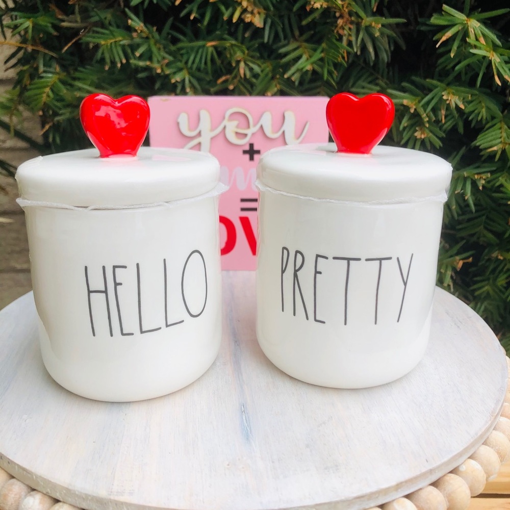 Rae Dunn “HELLO” “PRETTY” set